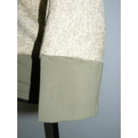 Cieplutki sweter KIMONO ze ściągaczami - miodowy i khaki